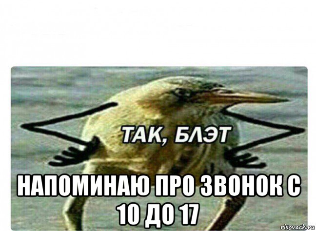  напоминаю про звонок с 10 до 17