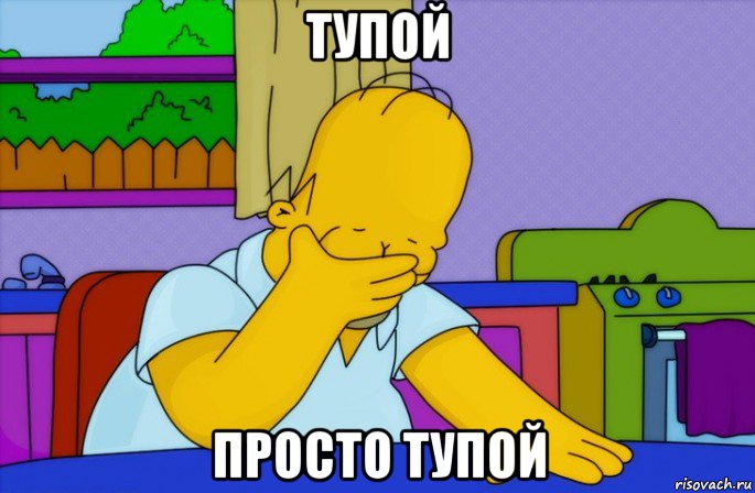 тупой просто тупой, Мем Homer simpson facepalm