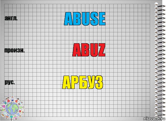 Abuse Abuz Арбуз, Комикс  Перевод с английского