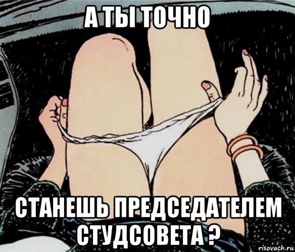 а ты точно станешь председателем студсовета ?, Мем А ты точно