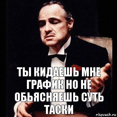 Ты кидаешь мне график но не обьясняешь суть таски, Комикс Дон Вито Корлеоне 1