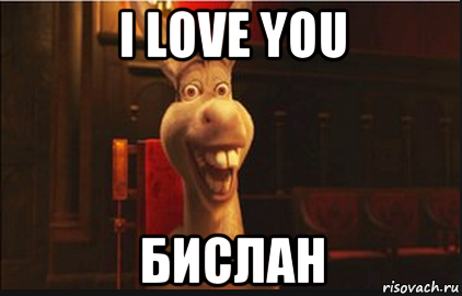 i love you бислан, Мем Осел из Шрека