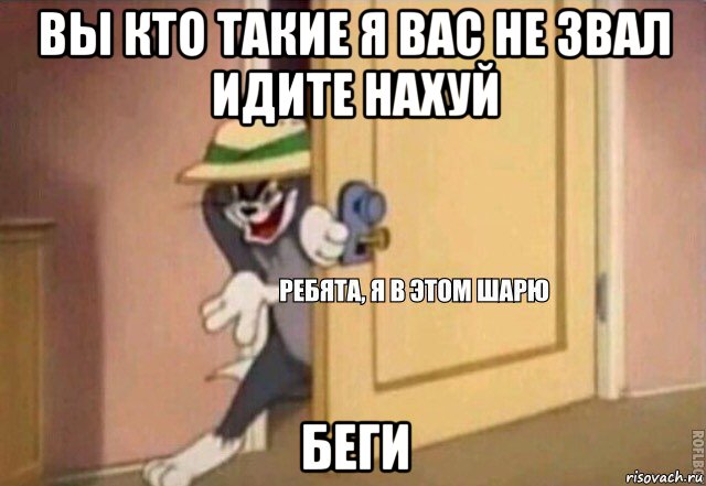 вы кто такие я вас не звал идите нахуй беги, Мем    Ребята я в этом шарю