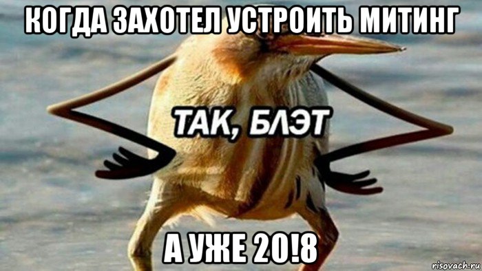 когда захотел устроить митинг а уже 20!8, Мем  Так блэт