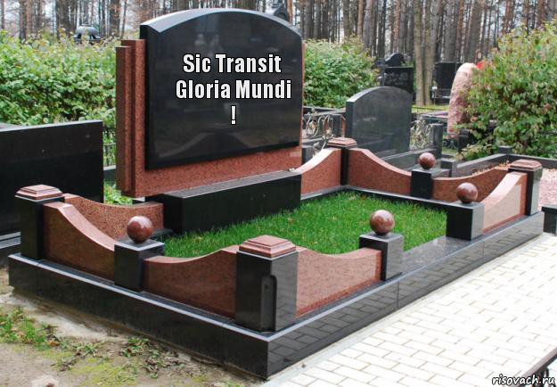 Sic Transit Gloria Mundi !, Комикс  гроб