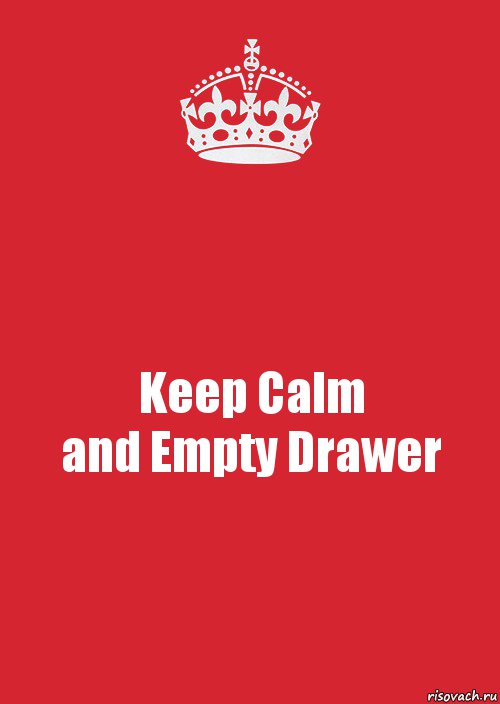 Keep Calm
and Empty Drawer, Комикс Keep Calm 3