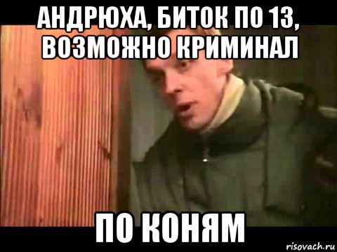 андрюха, биток по 13, возможно криминал по коням, Мем Ларин по коням