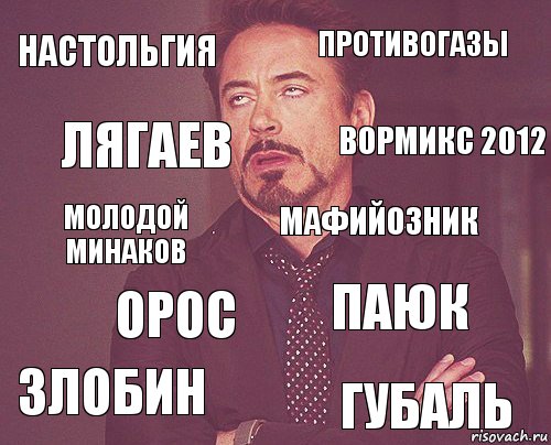 настольгия противогазы молодой минаков злобин паюк Мафийозник орос Губаль лягаев вормикс 2012, Комикс мое лицо