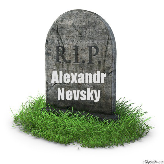 Alexandr Nevsky, Комикс  надгробие