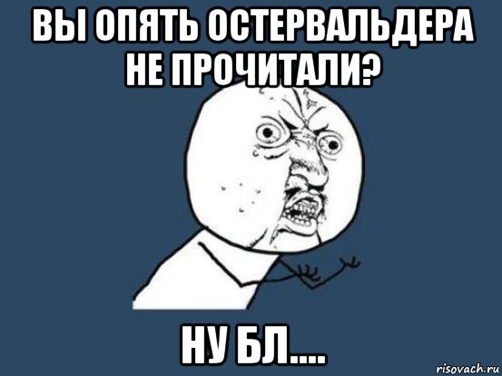 вы опять остервальдера не прочитали? ну бл...., Мем Ну почему