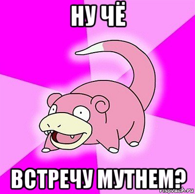 ну чё встречу мутнем?, Мем слоупок