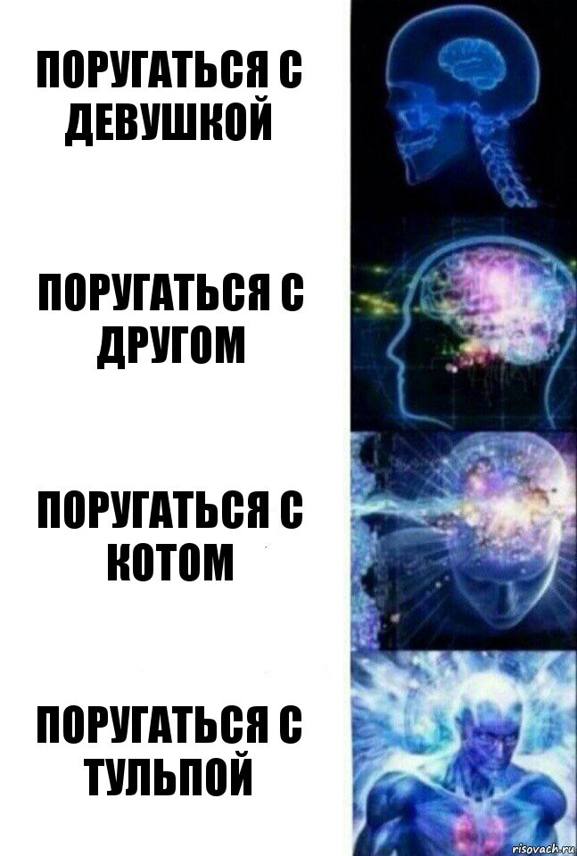 поругаться с девушкой поругаться с другом поругаться с котом поругаться с тульпой, Комикс  Сверхразум