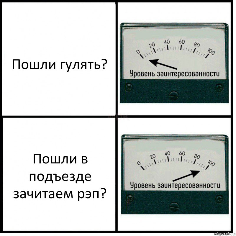 Пошли гулять? Пошли в подъезде зачитаем рэп?