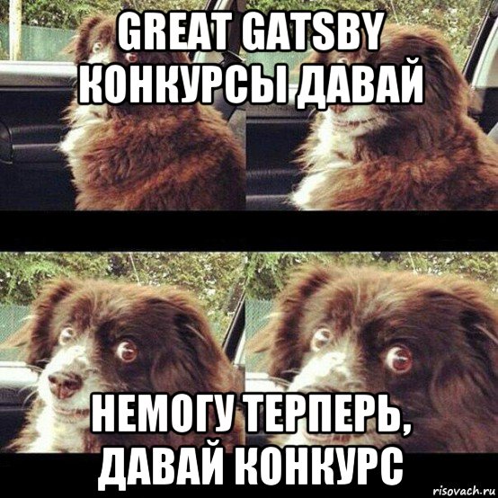 great gatsby конкурсы давай немогу терперь, давай конкурс, Мем Заводи это дерьмо