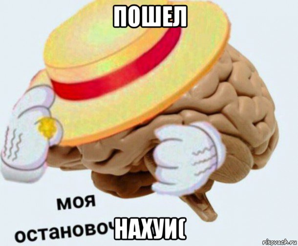 пошел нахуи(, Мем   Моя остановочка мозг