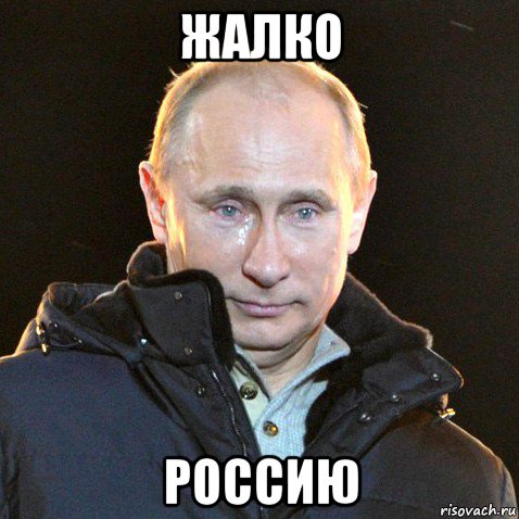 жалко россию, Мем Путин плачет