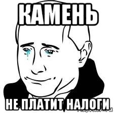 камень не платит налоги, Мем  Володя Путин