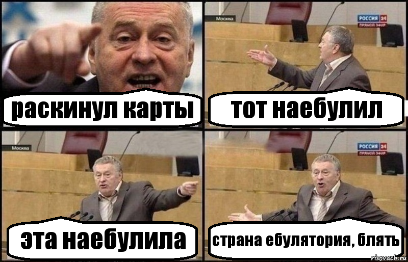 раскинул карты тот наебулил эта наебулила страна ебулятория, блять, Комикс Жириновский