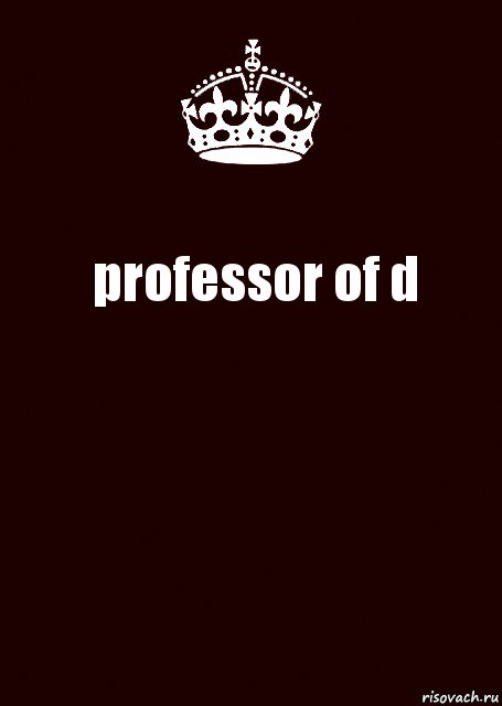 professor of d , Комикс keep calm