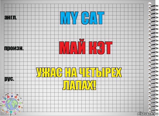 my cat май кэт ужас на четырех лапах!, Комикс  Перевод с английского