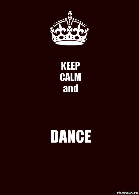 KEEP
CALM
and DANCE, Комикс keep calm