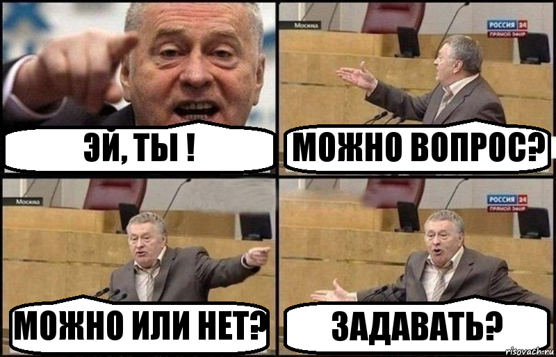 ЭЙ, ТЫ ! МОЖНО ВОПРОС? МОЖНО ИЛИ НЕТ? ЗАДАВАТЬ?, Комикс Жириновский