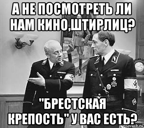 Штирлиц у вас есть план