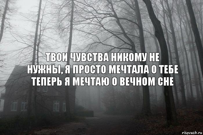 твои чувства никому не нужны, я просто мечтала о тебе
Теперь я мечтаю о вечном сне, Комикс  Тлен