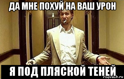 да мне похуй на ваш урон я под пляской теней, Мем Ну чо