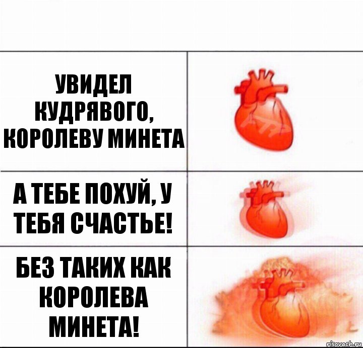 Увидел Кудрявого, королеву минета А тебе похуй, у тебя счастье! Без таких как королева минета!, Комикс  Расширяюшее сердце