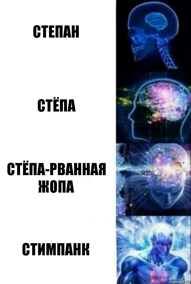 Степан Стёпа Стёпа-рванная жопа Стимпанк, Комикс  Сверхразум