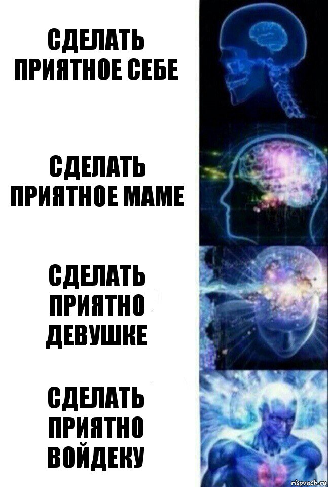 Сделать приятное себе Сделать приятное маме Сделать приятно девушке Сделать приятно Войдеку, Комикс  Сверхразум