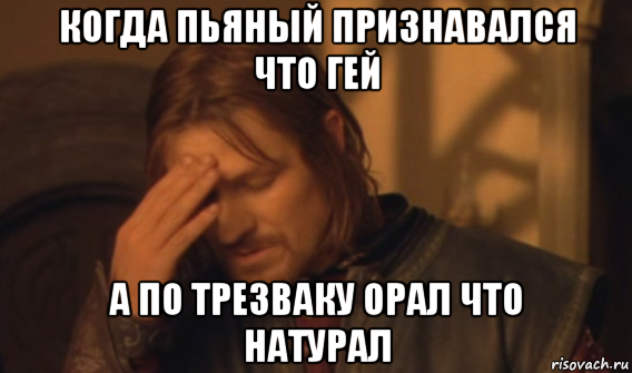 когда пьяный признавался что гей а по трезваку орал что натурал, Мем Закрывает лицо