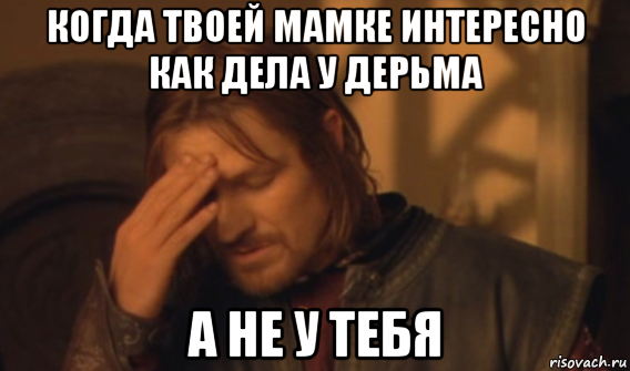 когда твоей мамке интересно как дела у дерьма а не у тебя, Мем Закрывает лицо