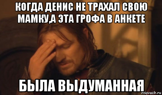 когда денис не трахал свою мамку,а эта грофа в анкете была выдуманная, Мем Закрывает лицо