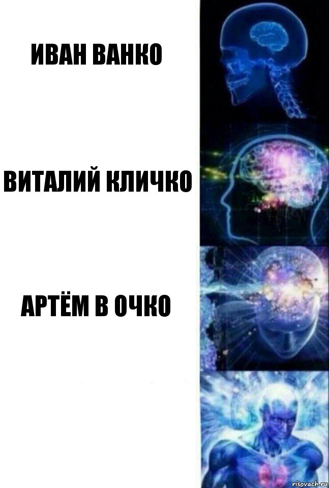 Иван Ванко Виталий Кличко Артём в очко , Комикс  Сверхразум