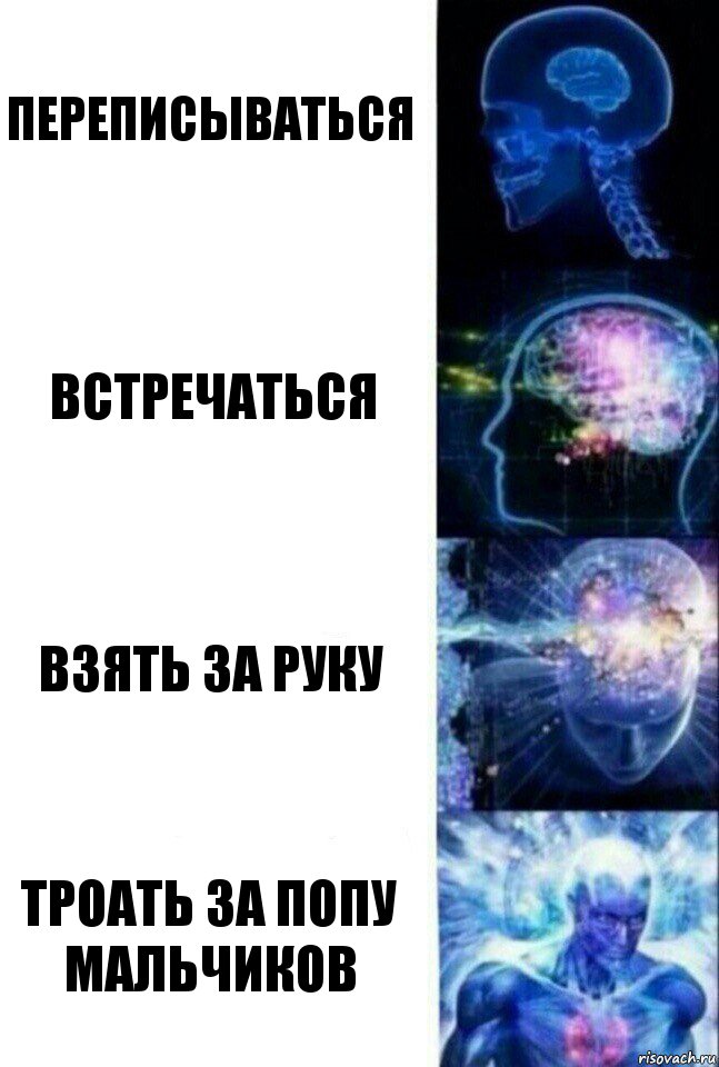 Переписываться Встречаться Взять за руку Троать за попу мальчиков, Комикс  Сверхразум