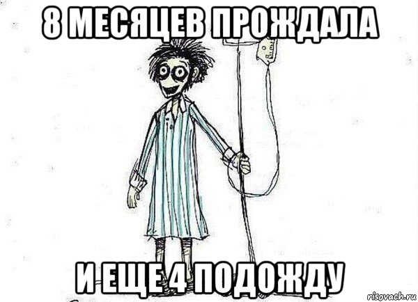 8 месяцев прождала и еще 4 подожду, Мем  зато я сдал