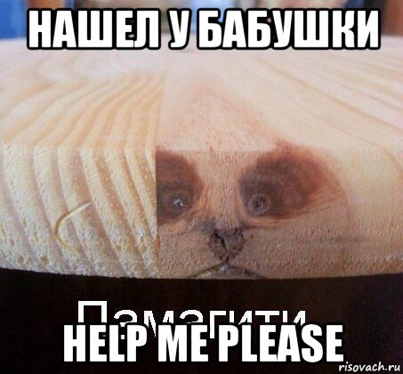 нашел у бабушки help me please, Мем   Памагити