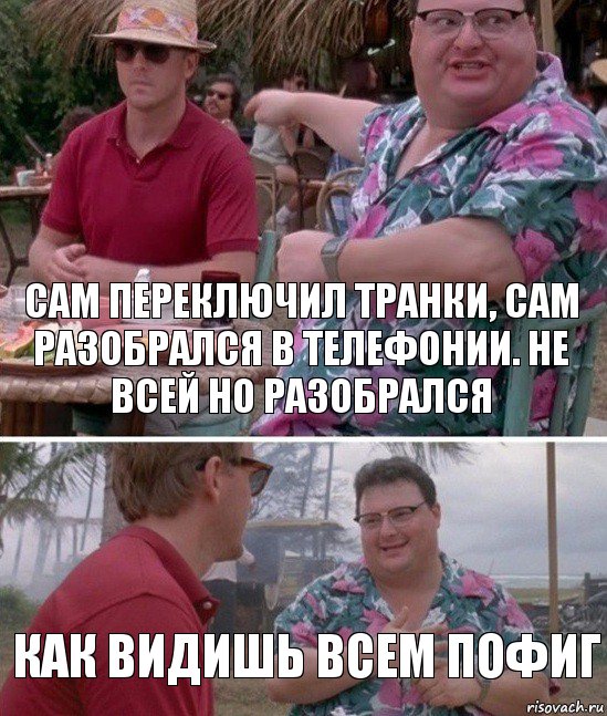 сам переключил транки, сам разобрался в телефонии. Не всей но разобрался Как видишь всем пофиг, Комикс   всем плевать