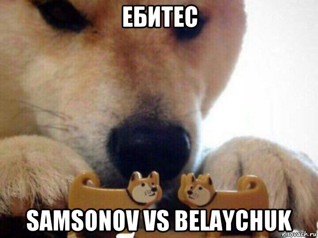 ебитес samsonov vs belaychuk, Мем А теперь целуйтесь