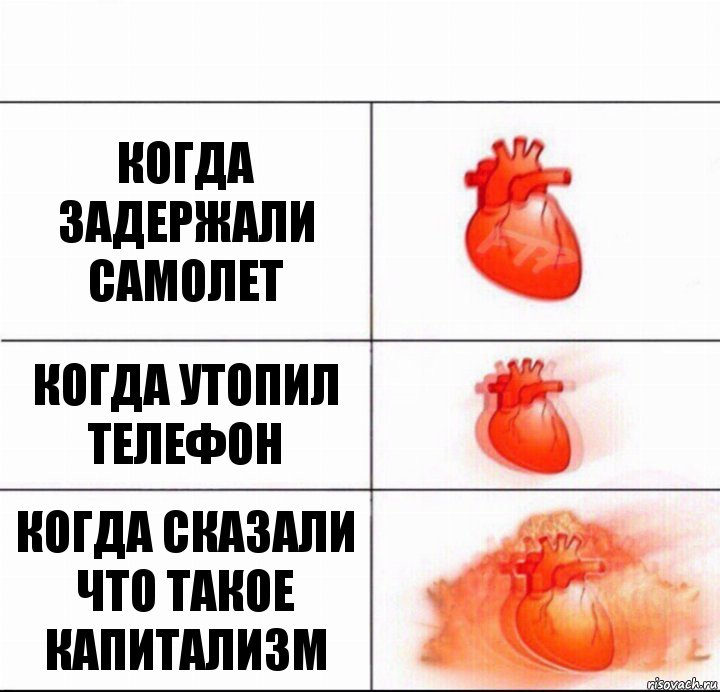 когда задержали самолет когда утопил телефон когда сказали что такое капитализм, Комикс  Расширяюшее сердце