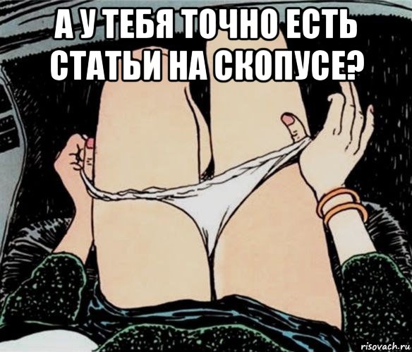 а у тебя точно есть статьи на скопусе? , Мем А ты точно