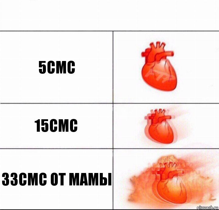 5смс 15смс 33смс от мамы, Комикс  Расширяюшее сердце