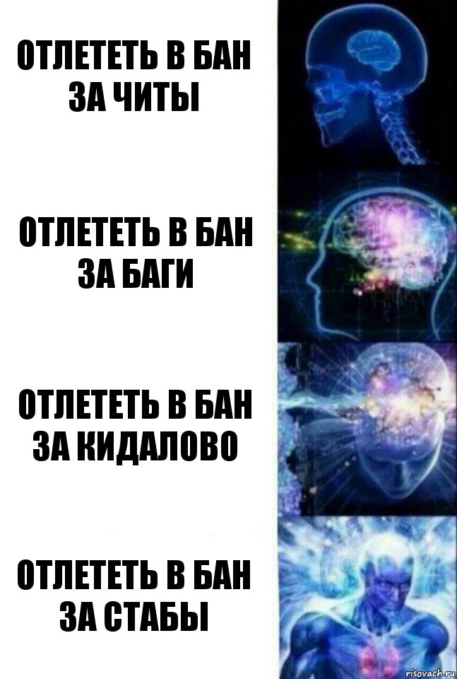 Отлететь в бан за читы Отлететь в бан за баги Отлететь в бан за кидалово Отлететь в бан за стабы, Комикс  Сверхразум