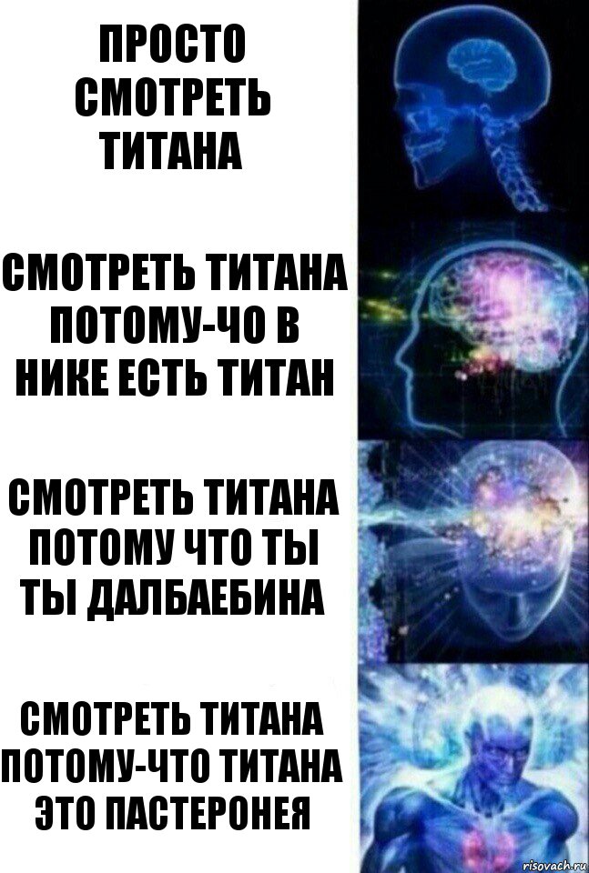 просто смотреть титана смотреть титана потому-чо в нике есть титан Смотреть титана потому что ты ты далбаебина смотреть титана потому-что титана это пастеронея, Комикс  Сверхразум