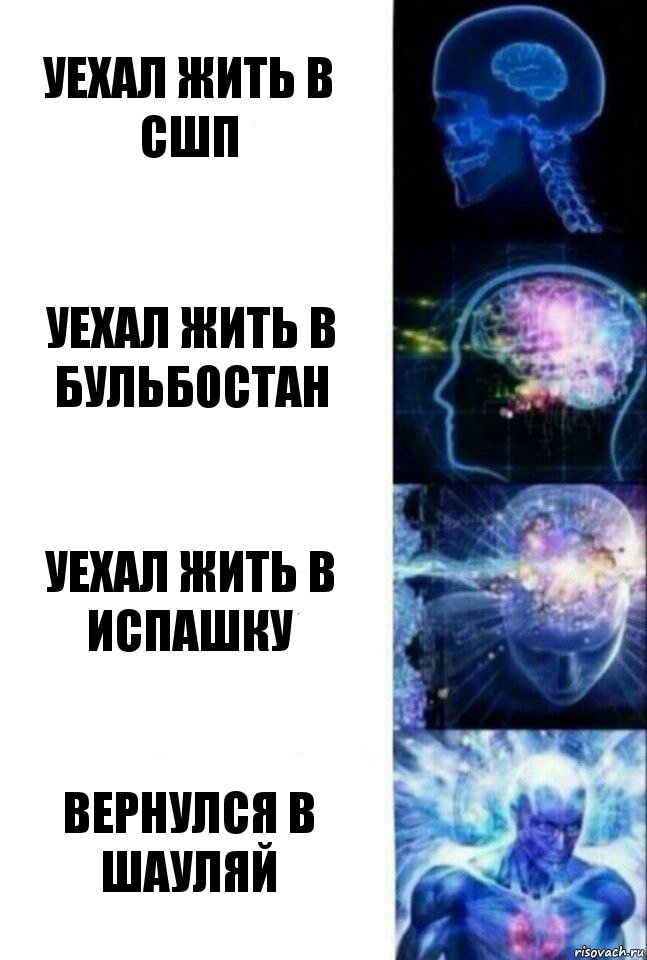 Уехал жить в сшп Уехал жить в бульбостан Уехал жить в испашку Вернулся в Шауляй, Комикс  Сверхразум