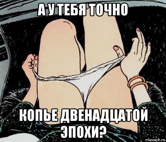 а у тебя точно копье двенадцатой эпохи?, Мем А ты точно