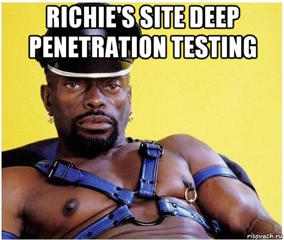richie's site deep penetration testing , Мем Черный властелин