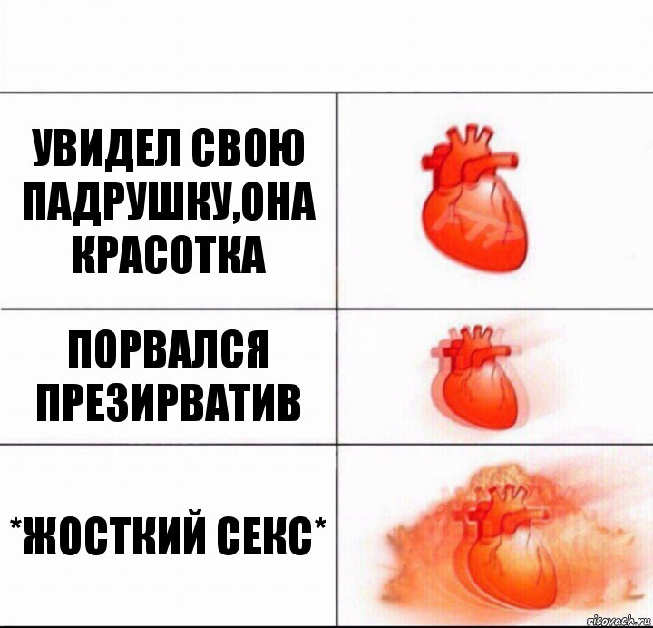 увидел свою падрушку,она красотка порвался презирватив *жосткий секс*, Комикс  Расширяюшее сердце